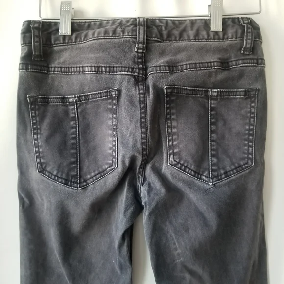 Free People Denim Gray Jeans Zip Up Legging Size 26 - Picture 11 of 11